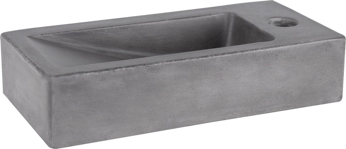 Differnz doni - fontaine béton gris foncé - 36 x 16 x 8 cm
