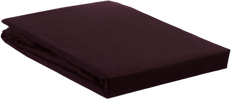 Ambiante - coton - drap housse - 160x220 cm - rouge