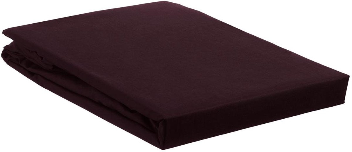 Ambiante - coton - drap housse - 180x200 cm - rouge