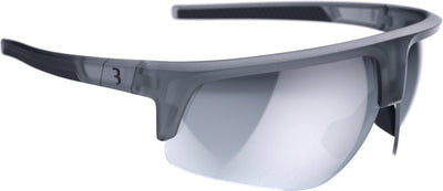 Bbb cycling comet lunettes de cyclisme pour hommes et femmes - lunettes de sport durables - lunettes de cyclisme adaptées à la course, VTT gravier - argent mlc transparent mat - bsg-75