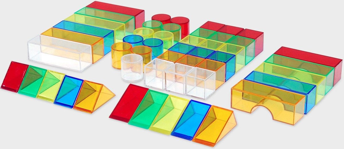 Tickit - blocs colorés transparents (50 pièces)