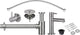 Ensemble de robinetterie pour fontaine Differnz chrome mat