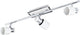 Eglo davida - spots de plafond - 3 lumières - chrome, blanc