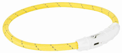 Collier de collier Trixie Colliers de lumière du collier USB TPU nylon orange