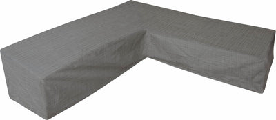 Housse imperméable Eurotrail pour salon en L, canapé d'angle, cantonique 275x220x100 70 cm, gris