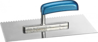 Kwb truelle à colle peigne à colle truelle à plâtre - 280 x 130 mm - acier inoxydable - denture 4 mm