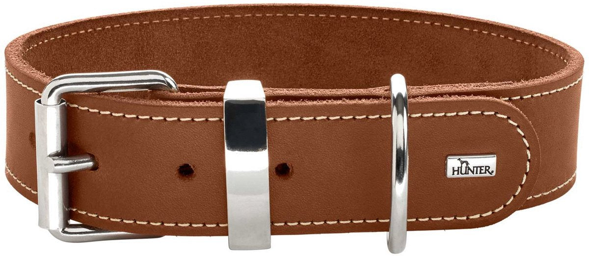 Collier chasseur aalborg spécial cognac - collier pour chien - 35 cm