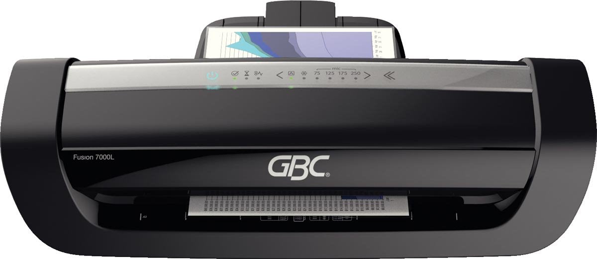 Machine à plastifier Gbc fusion plus 7000l a3 - adaptée jusqu'à 125 microns - idéale pour le bureau et la maison - argent
