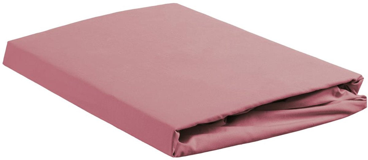 Ambiante coton - drap housse - 90x200 210 - rose