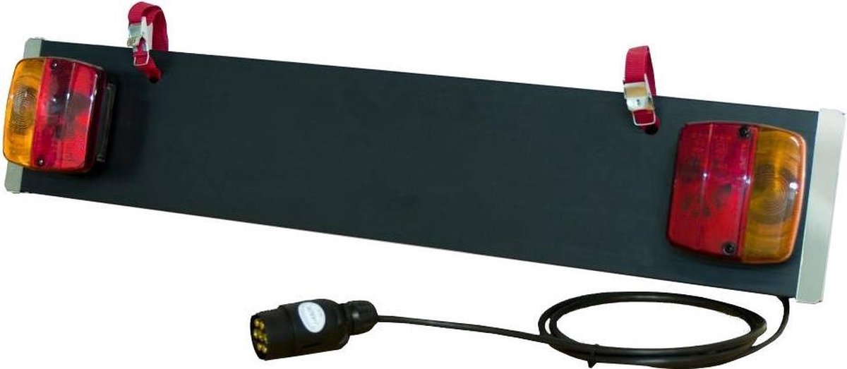Support de plaque d'immatriculation Menabo avec éclairage incl. Prise 7 broches