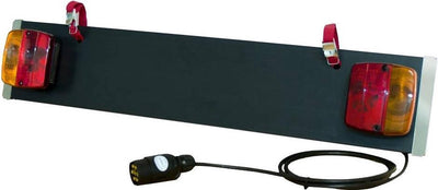 Support de plaque d'immatriculation Menabo avec éclairage incl. Prise 7 broches