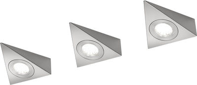 Trio ecco - applique murale - nickel mat - incl. 3x SMD 3 W - interrupteur à cordon - orientable - montage mural - flex - connect