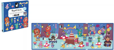 Janod - histoires magnéti - fête des animaux - set de magnets pédagogiques