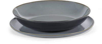 Serax - anita le grelle terres de rêves - service de table - bleu fumé - 8 pièces
