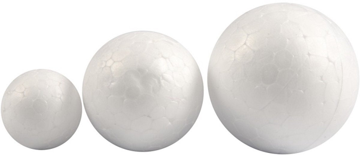 Boules de styropors blancs, 12e.