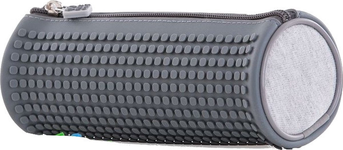 Trousse Pixie Crew avec panneau en silicone et pixels 20 cm gris