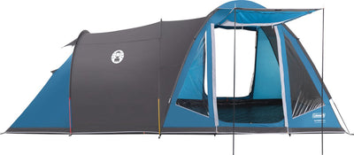 Tente familiale Coleman Waterfall 5 – Tente 5 personnes – Conception hybride – imperméable et légère – bleu noir