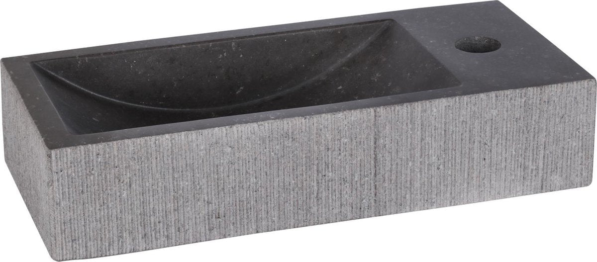 Fontaine à galets Differnz 38x18x8cm bombai noir