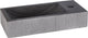 Fontaine à galets Differnz 38x18x8cm bombai noir