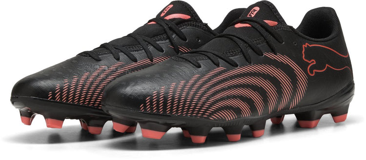 Puma future 9 play fg ag chaussures de sport unisexes - noir-rouge brillant-gris fort