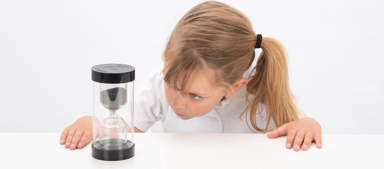 Tickit sablier jouet éducatif couleur vive 30 minutes noir.
