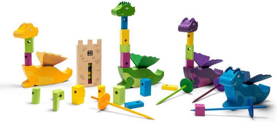 Bs toys poke fun - jeu d'empilage - éducatif - bois - motricité - 4 joueurs