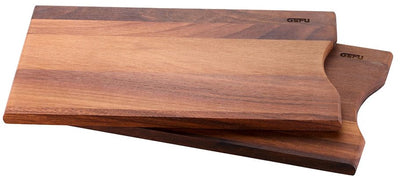Planches à petit-déjeuner Gefu Enno – lot de 2 – Bois de noyer européen – 24 x 14,5 cm – Fabriquées en Europe