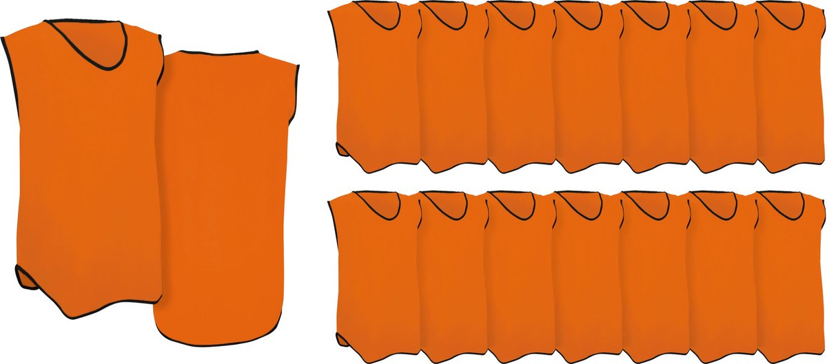 Gilet d'entraînement Avento - adultes - lot de 15 - orange