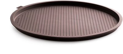 Lékué tapis de cuisson à pizza rond ø 36 cm - silicone - marron