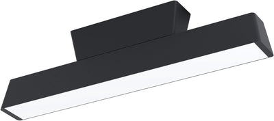 Plafonnier intelligent Eglo connect.z simolaris-z - 47 cm - noir et blanc - lumière blanche rgb réglable - dimmable - zigbee