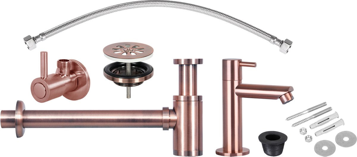 Ensemble de robinetterie pour fontaine Differnz cuivre rouge