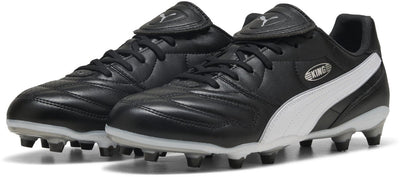 Puma king liga fg ag chaussures de sport unisexes - noir- argent- blanc