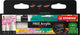 Stabilo free - marqueur acrylique - jeu de pointes mixtes - blanc - 3 tailles de pointe différentes