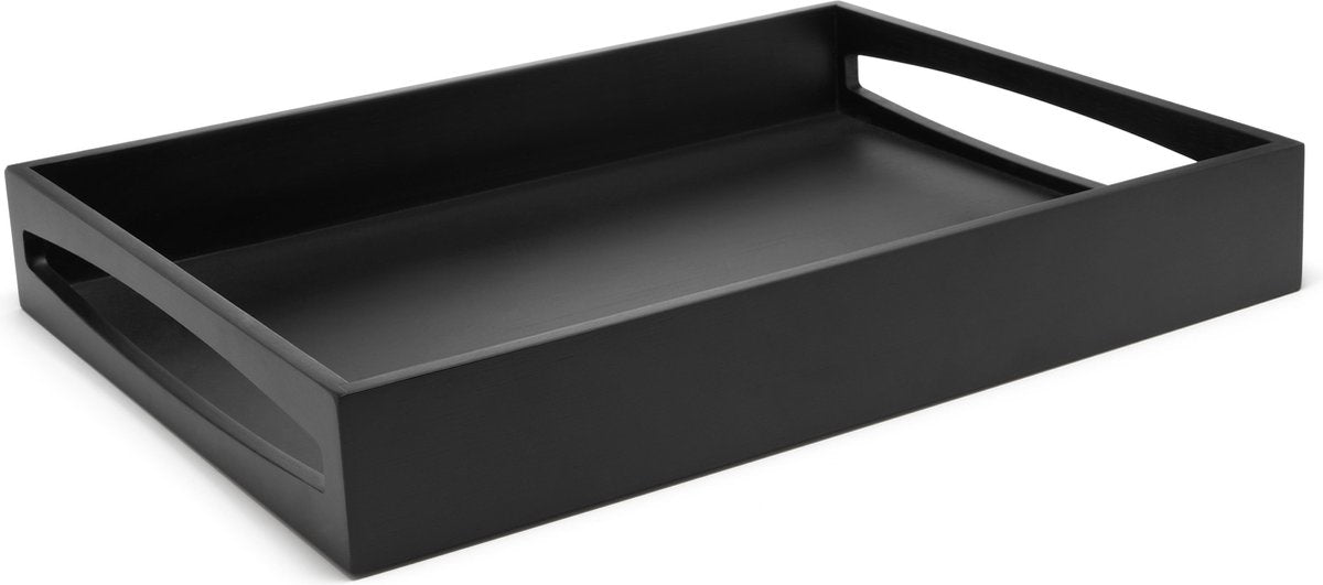 Leopold Vienna - plateau rectangulaire 40x30x6cm mdf noir