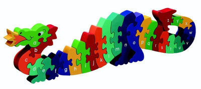 Puzzle en bois quai Lanka dragon - alphabet