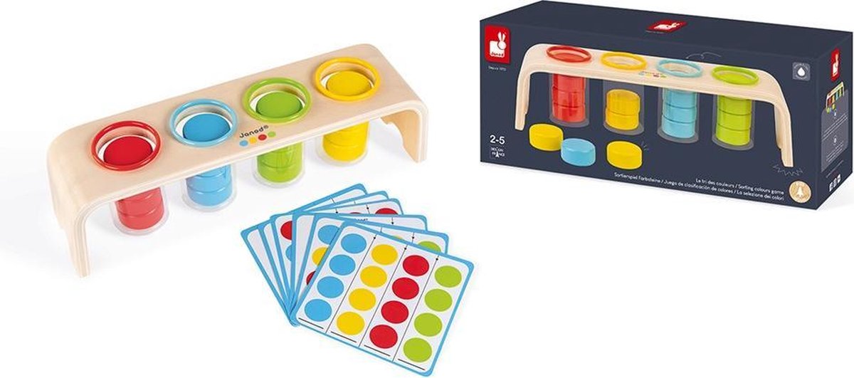 Janod - jeu éducatif - trier les couleurs