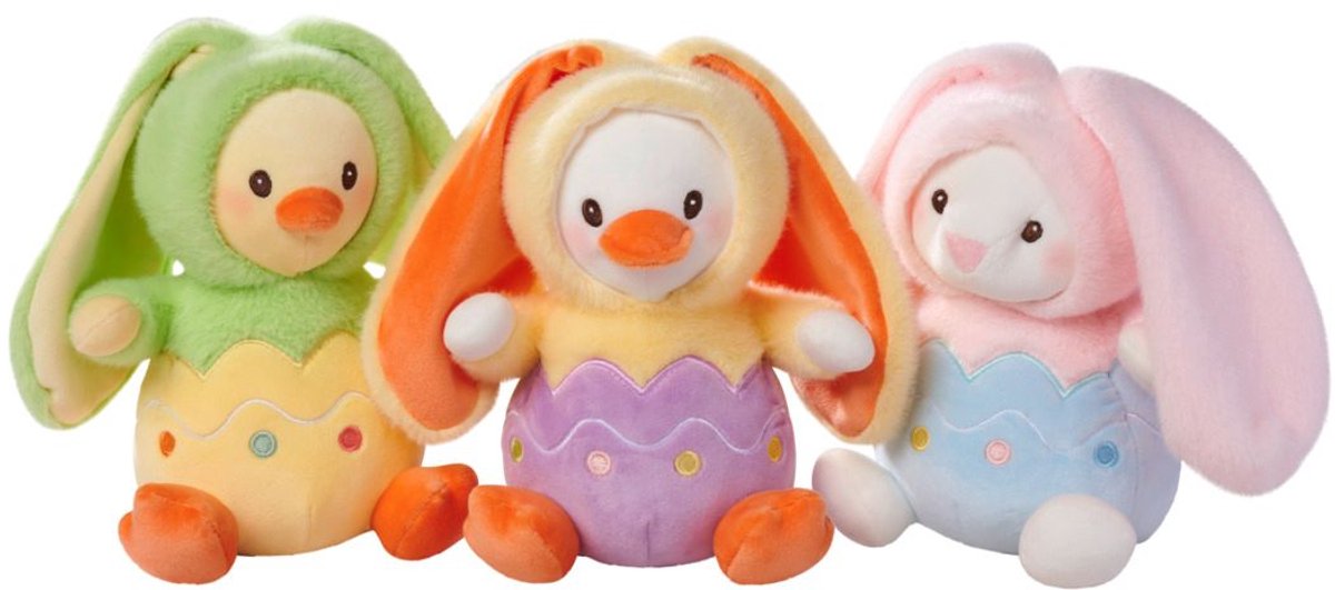 Peluche Simba dans une capuche de lapin œuf 20 cm