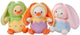 Peluche Simba dans une capuche de lapin œuf 20 cm