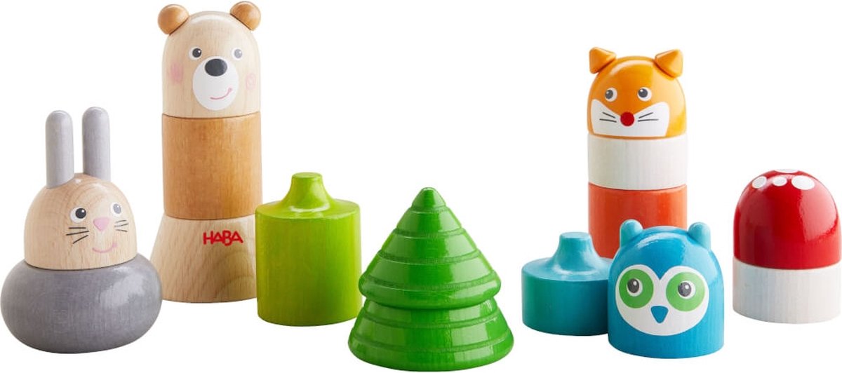 Haba empiler des jouets dans la forêt