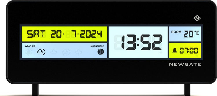 Newgate futurama LCD - réveil avec bordure noire