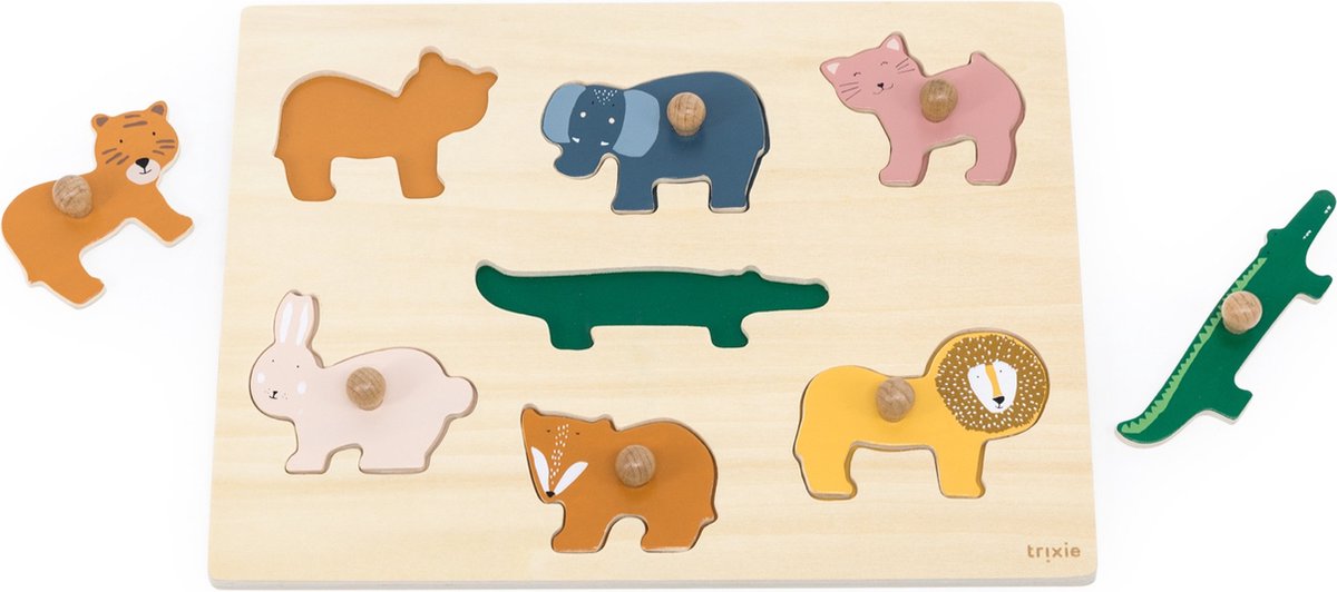 Trixie Wooden Nick Puzzle Animaux, 7e.
