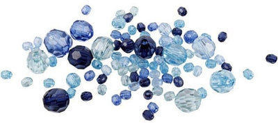 Creativ Company Facet Perles mélange Blue Harmonie, 45 grammes