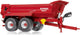 Wiking 077854 Krampe caisse semi-circulaire tandem hp20, modèle remorque, 1:32, à partir de 14 ans, nombreuses fonctions, caisse basculante, hayon ouvrant, rouge