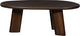 Table basse ronde Woood - bois de manguier - noyer - 40x110x60