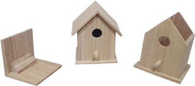 Square à noisette en bois avec toit amovible