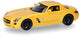 Herpa Mercedes Benz SLS AMG (jantes noires), jaune métallisé