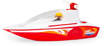 Jouet bateau de pompier Lena avec pompe et fonction spray - multicolore.