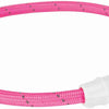 Collier de collier Trixie Colliers de lumière du collier USB TPU Nylon rose