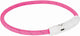 Collier de collier Trixie Colliers de lumière du collier USB TPU Nylon rose