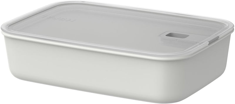 Récipient alimentaire Mepal easyclip - 2,25 l - récipient alimentaire à fermeture coulissante - convient au micro-ondes. four à vapeur. réfrigérateur et congélateur - blanc nordique